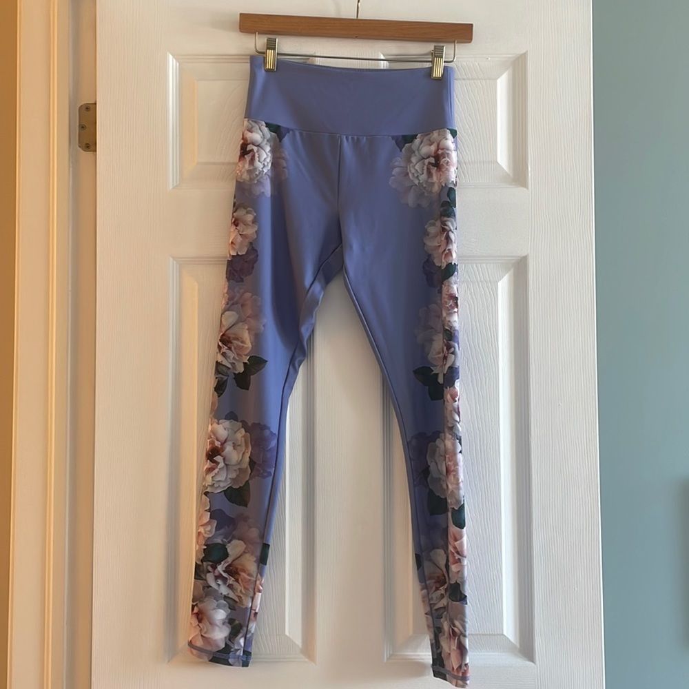 Floral Print Leggings - Size Small